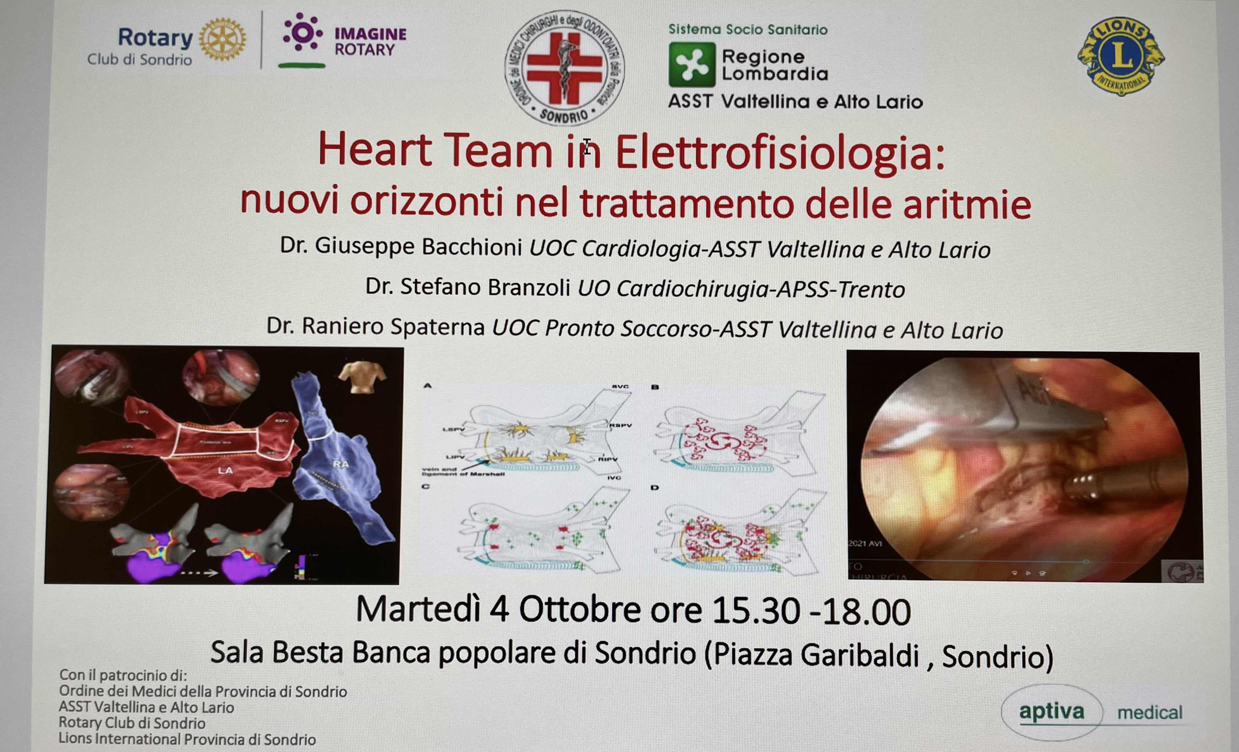  EVENTO 4 OTTOBRE 2022 - Heart Team in Elettrofisiologia: nuovi orizzonti nel trattamento delle aritmie 